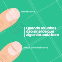 Muitas vezes aquelas manchinhas nas unhas é só uma questão estética, mas é preciso identificá-las para ter certeza de que algo na sua saúde não esteja errado. Quando as unhas aparecem com umas faixas brancas pode significar problemas no fígado ou no rim. Já quando as unhas ficam com umas placas brancas e uma faixa mais escura na ponta, pode significar problemas no fígado, insuficiência cardíaca, diabetes ou HIV. Caso você tenha esses sintomas, procure um especialista! #podologia #unhas #ahazou #manchas #cuidados