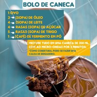 Bateu aquele vontade de um docinho? Nada melhor do que essa receita super simples de bolo de caneca, e a gente confirma que fica uma DELÍCIA!
#bolodecaneca #dica #ahazou #gourmet #doce