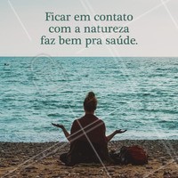 Se conectar com a natureza faz para bem a nossa saúde física e mental. Tire um tempo para relaxar e esvaziar a mente junto a natureza. #nature #natureza #ahazou #bemestar #saude