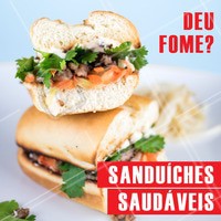 Peça já o seu sanduíche saudável e mate sua fome! 🥪 #sanduiche #comidasaudavel #ahazou #alimentaçao #saudavel #lanchesaudavel