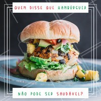 Experimente nossos hambúrgueres com ingredientes saudáveis e venha se deliciar! #hamburguer #ahazoualimentaçao #ahazou #fastfood #comidasaudavel