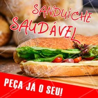 Quem disse que saudável não pode ser delicioso? Experimente nossos sanduíches saudáveis! #sanduichesaudavel #comidasaudavel #ahazou #saudavel #saude