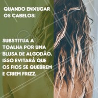 Cuidados simples podem melhorar a qualidade do seu cabelo sem você precisar gastar nada.
#ahazou #cuidados #cabelos