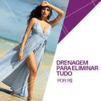 Drenagem é aquele tratamento básico que temos que fazer. Não perca esta promoção e agende a sua! #drenagem #tratamento #ahazou #estetica #promocao