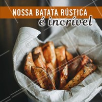 Aproveite para chamar os amigos e vir provar essa delícia! #batata #gastronomia #ahazou #amigos #comida #ahazoutaste
