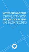 Não deixe de se cuidar! Agende já o seu horário. WhatsApp: XXXX #massagem #relaxamento #ahazou #secuide
