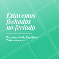Organize a sua agenda para fazer os seus tratamentos! #feriado #ahazou #horario
