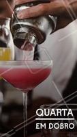 Vai sair com as amigas hoje? Venha para cá aproveitar a quarta em dobro de drinks! #gastronomia #ahazou #drinks #bar #ahazoutaste #noite
