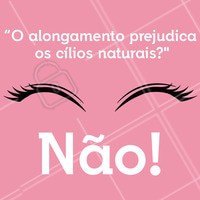 Se aplicado corretamente e por um profissional, o alongamento não prejudica os fios naturais. Além disso, é preciso ter muito cuidado ao manuseá-los, lavar sem esfregar e jamais arrancar os fios do alongamento! #alongamentodecilios #ahazou #extensaodecilios