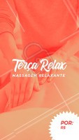 Preço promocional somente às terças-feiras. Agende a sua sessão e venha relaxar com a gente! #massagem #ahazou #massagemrelaxante #promocao #terca
