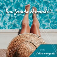 Aproveite a promoção e sinta-se livre dos pelos para o feriado! Agende já o seu horário. #depilacao #ahazou #feriado #promocao
