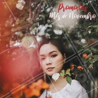 Olha só as promoções que eu separei para você neste mês de Novembro!
#sobrancelha #designdesobrancelha #ahazousobrancelha #promocional