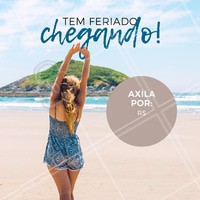 Aproveite a promoção e sinta-se livre dos pelos para o feriado! Agende já o seu horário. #depilacao #ahazou #feriado #promocao