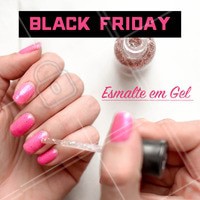 Venha aproveitar o desconto da Black Friday! #unhas #manicure #esmalteemgel #blackfriday #ahazou #promocao