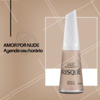 Venha fazer as unhas com a novidade em Nude da Risqué. #esmaltes #ahazou #manicure #unhas #risque #ahazoumanicure