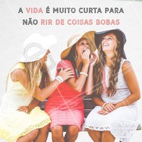 Sorria, ria, gargalhe. A vida se torna mais bonita assim! #motivacional #ahazou #inspiracao #sorria