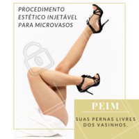 O Procedimento Estético Injetável para Microvasos (PEIM) é realizado com o objetivo de eliminar os vasinhos das pernas. O tratamento deve ser realizado por um profissional capacitado. Venha conhecer a nossa clínica e fazer uma avaliação. #peim #ahazou #esteticacorporal #vasos #ahazouestetica #verao #corpo #pernas