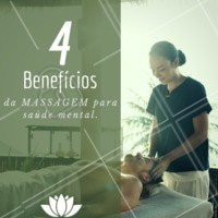 1) Afasta preocupações
2) Estimula os sentimentos positivos
3) Relaxa a mente e alivia o estresse
4) Melhora a autoestima
#massoterapia #ahazoumassagem #massagem