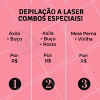 Não perca nossa super promoção. 👉🏼 Agende já o seu horário, corre para não ficar sem! #depilacao #ahazou #depilacaoalaser #promocao #combos