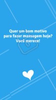 Você merece! Esse motivo já é mais que o suficiente para você se sentir amada e cuidada né? Então corre pra agendar a sua #massagem.