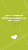 Você merece! Esse motivo já é mais que o suficiente para você se sentir amada e cuidada né? Então corre pra agendar a sua #massagem.