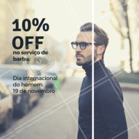 Aproveite seu dia e nossa promoção. Agende seu horário! #barbearia #homens #ahazoubarbearia #diadohomem #promocao