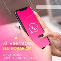 Não perca tempo e agende o seu horário pelo whatsapp agora mesmo!
#atendimento #ahazou #beleza