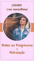 Aproveite esse combo e tenha o liso maravilhoso dos seus sonhos! Você merece, agende já seu horário e não perca os precinhos especiais. #combopromocional #ahazou #cabelo #botox #progressiva