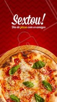 A Sexta chegou e bateu aquela vontade de pizza? 🍕❤️️🍕 Peça já a sua! #pizza #comida #ahazou #pizzaria #alimentaçao #sexta