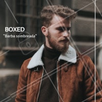 Barba cheia, um pouco comprida e com o aspecto “sombreado” causado pela quantidade de pelos ✂ Agende seu horário. #homens #ahazoubarbearia #barba #boxed #estilomasculino