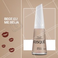 Quem é que não ama um nude? Bege eu me beija é o esmalte da nova coleção Risqué Nude MisturaBrasileira. Venha ver essa novidade! #unhas #manicure #ahazou #pedicure #risque #ColeçãoRisquéNudeMisturaBrasileira #VocêDáOTom