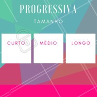 Tem progressiva para todos os tamanhos de cabelo sim! Confira o preço de cada tamanho e agende já seu horário. ;) #cabelo #progressiva #ahazou #promocao