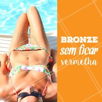 Todo mundo quer aquele bronze perfeito, sem as dores de ficar toda vermelha né? Aposte no bronzeamento! Agende seu horário e conheça. #bronzeamento #ahazou #bronze #verao