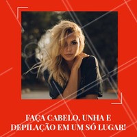 Tempo é precioso nos dias de hoje, não é? Aproveite para otimizar seu tempo juntando todos os tratamentos em um só lugar! Agende seu horário e vem ficar linda! #cabelo #ahazou #unha #depilaçao #cabeleireiro