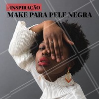 O que acham dessa inspiração, meninas? Batom vibrante na pele negra é mara! #pelenegra #maquiagem #ahazou #make #inspiracaomake