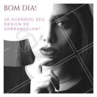 Bom dia para nós! 🌸 #bomdia #ahazou #beleza #sobrancelha #designdesobrancelha