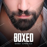 Barba cheia, um pouco comprida e com o aspecto “sombreado” causado pela quantidade de pelos ✂ Agende seu horário. #homens #ahazoubarbearia #barba #boxed #estilomasculino
