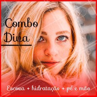 Aproveite esse combo e venha ficar DIVA! Agende seu horário e não perca os precinhos especiais. #combopromocional #ahazou #cabelo #escova #hidratação #manicure