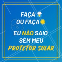Não importa o tempo, minha pele está sempre bem cuidada! 😉 E a sua? #esteticafacial #ahazou #protetorsolar