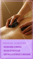 A massagem com pedras quentes é muito indicada em casos de estresse, dores musculares e circulação! Agende seu horário. #massagem #ahazou #massoterapia #Pedrasquentes