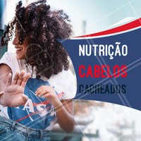 Olha só os benefícios da nutrição para o cabelo cacheado: alinha as cutículas, define os cachos, reduz frizz e evita pontas duplas. #nutrição #cabelocacheado #ahazou #cabelo
