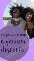 Aproveite o desconto para ficar mais linda com as suas amigas! #promocao #ahazou #desconto #amigas