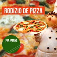 Junte os amigos, a família e venha curtir nosso rodízio de pizza! #pizza #ahazou #pizzaria #alimentaçao #comida