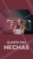 Quarta é dia de iluminar os fios, agende seu horário e aproveite! #cabelo #ahazou #mechas