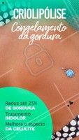 Use o poder da temperatura para congelar as gordurinhas de vez, além de reduzir o aspecto da celulite! E o melhor: o tratamento é indolor. #criolipolise #ahazou #esteticacorporal #celulite #gorduralocalizada