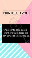 Quer ganhar 10% de DESCONTO? 😍 Apresente o print desse post e aproveite precinhos especiais em tratamentos selecionados. #promocao #ahazou #beleza #desconto