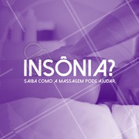 A massagem relaxante é uma ótima aliada para quem sofre com insônia. O corpo e a mente ficam mais relaxados, aliviando o stress e facilitando a vinda do sono. #insonia #ahazou #massagemrelaxante #massagem #massoterapia