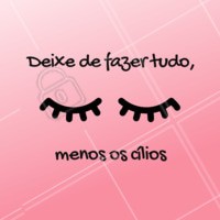 Hahaha sem cílios não da, né meninas? 😂 #cilios #fioafio #ahazouapp #beleza #mulheres
