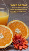A vitamina C é incrível para a pele e pode ser aplicada em forma de séruns e cremes, ou ingerida em alimentos ricos com essa vitamina, como laranja e acerola. #vitaminac #ahazou #esteticafacial #estetica