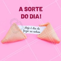 Marcou seu horário já? 🍀 #manicure #ahazou #agenda #horario #sorte